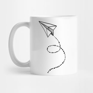 Paper Airplane in Flight Mug